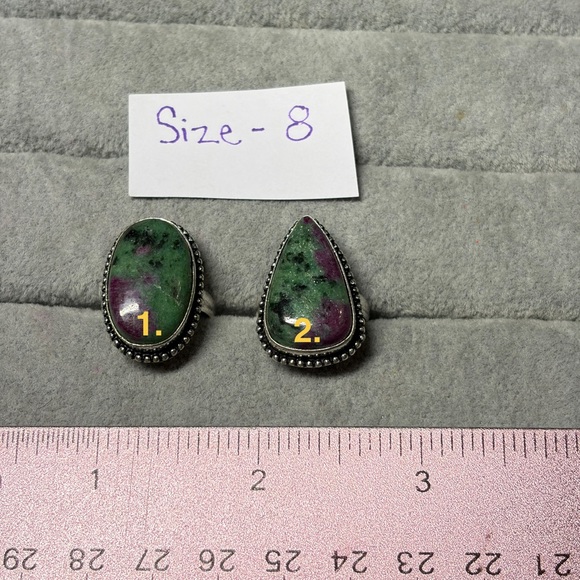 Ruby Zoisite Ring - Picture 2 of 5